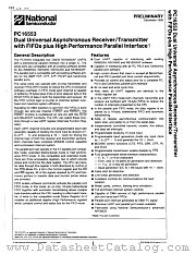 PC16553V datasheet pdf National Semiconductor