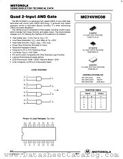 MC74VHC08DT datasheet pdf ON Semiconductor