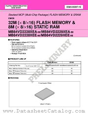 MB84VD22292EA datasheet pdf Fujitsu Microelectronics