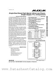 MAX907EPA datasheet pdf MAXIM - Dallas Semiconductor