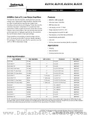 EL5135IW-T7A datasheet pdf Intersil