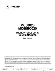 MC68EC020RP16 datasheet pdf Motorola