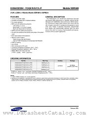 K4S643233H-FHE datasheet pdf Samsung Electronic