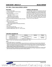 K4S513233F-MC datasheet pdf Samsung Electronic