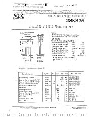 2SK825 datasheet pdf NEC