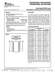 CD74HC4050M96E4 datasheet pdf Texas Instruments