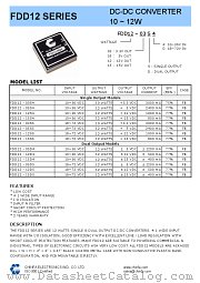 FDD12-12S4 datasheet pdf CHINFA Electronics IND