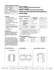 74AC11239N datasheet pdf Philips
