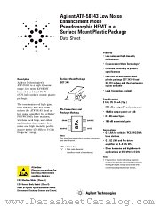 ATF-58143-BLKG datasheet pdf Agilent (Hewlett-Packard)