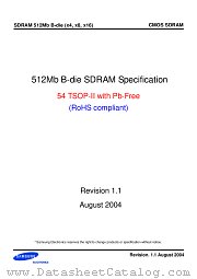 K4S511632B-CL75 datasheet pdf Samsung Electronic