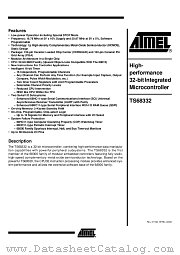 TS68332MR1B/C16 datasheet pdf Atmel
