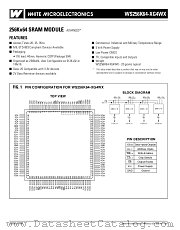 WS256K64-25G4WI datasheet pdf White Microelectronics
