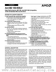 AM186EDLV-40KI/W datasheet pdf Advanced Micro Devices