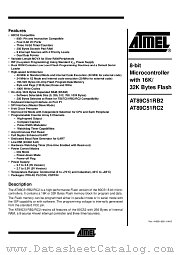 AT89C51RC2-SLSIM datasheet pdf Atmel