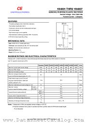 1N4001THRU1N4007 datasheet pdf Chenyi Electronics