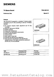 TDA6612-5 datasheet pdf Siemens