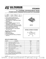 STE26N50 datasheet pdf ST Microelectronics