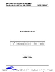 KFM2G16Q2M-DEB6 datasheet pdf Samsung Electronic