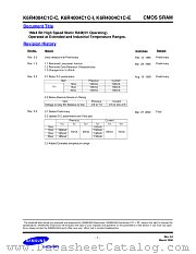 K6R4004C1C-I datasheet pdf Samsung Electronic