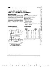 DM74LS253M datasheet pdf National Semiconductor
