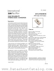 AFL27003R3DX/HB datasheet pdf International Rectifier