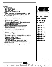 AT40K20LV-3CQI datasheet pdf Atmel