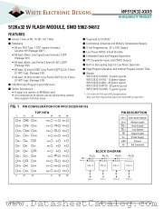WF512K32F-70G4TC5A datasheet pdf White Electronic Designs