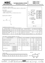 KRC110 datasheet pdf Korea Electronics (KEC)