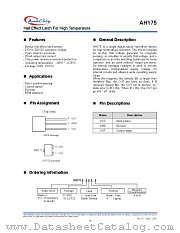 AH175-PLA-B datasheet pdf Anachip