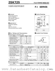 2SK725 datasheet pdf Fuji Electric