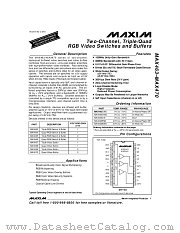 MAX464CWI datasheet pdf MAXIM - Dallas Semiconductor