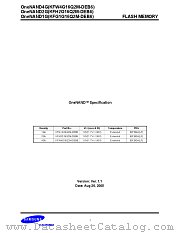 KFW2G16Q2M-DEB6 datasheet pdf Samsung Electronic