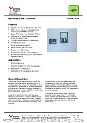 WP-MK-X2010-40 datasheet pdf Wireless Products