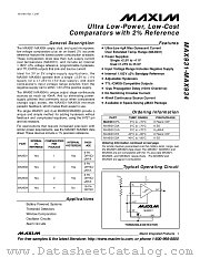 MAX932CUA datasheet pdf MAXIM - Dallas Semiconductor