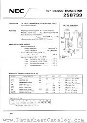 2SB733 datasheet pdf NEC