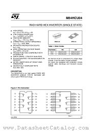 M54HCU04D1 datasheet pdf ST Microelectronics