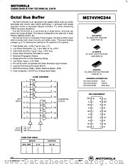 MC74VHC244M datasheet pdf ON Semiconductor