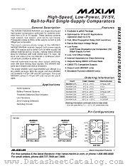 MAX942ESA datasheet pdf MAXIM - Dallas Semiconductor