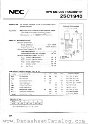 2SC1940 datasheet pdf NEC