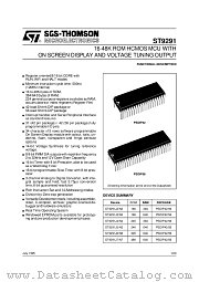 ST9291J4 datasheet pdf ST Microelectronics