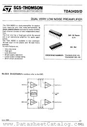 TDA3420D datasheet pdf ST Microelectronics