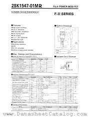 2SK1547-01MR datasheet pdf Fuji Electric