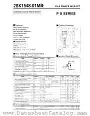 2SK1548-01M datasheet pdf Fuji Electric