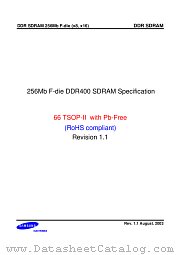 K4H561638F-UCCC datasheet pdf Samsung Electronic