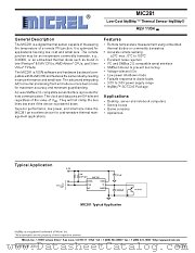 MIC281-7BM6 datasheet pdf Micrel Semiconductor