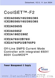ICE2A0165 datasheet pdf Infineon