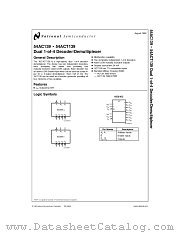 54ACT139D datasheet pdf National Semiconductor