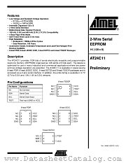 AT24C11N-10SI-2.7 datasheet pdf Atmel
