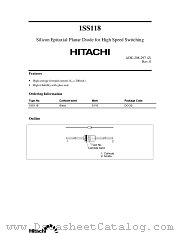 1SS118 datasheet pdf Hitachi Semiconductor