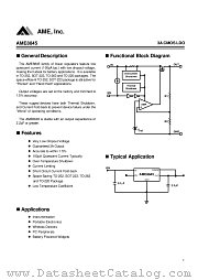 AME8845AEGV180Z datasheet pdf Analog Microelectronics